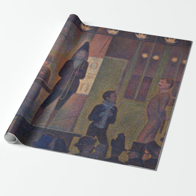 Papier Cadeau Georges Seurat - Parade de cirque (Déroulé)