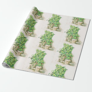 Papier Cadeau Géraniums de Cézanne Impression d'art botanique vi