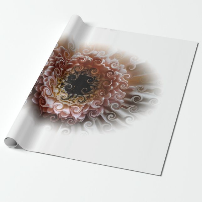 PAPIER CADEAU GERBERA (Déroulé)