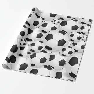 Papier Cadeau Giftwrap de ballon de football partout