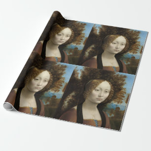 Papier Cadeau Ginevra de' Benci par Léonard de Vinci