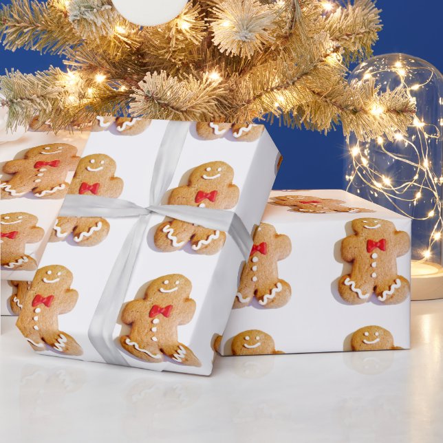 Papier Cadeau Gingerbread Homme Noël 4Bern (Vacances)