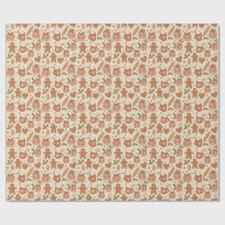 Papier Cadeau Gingerbread Joy