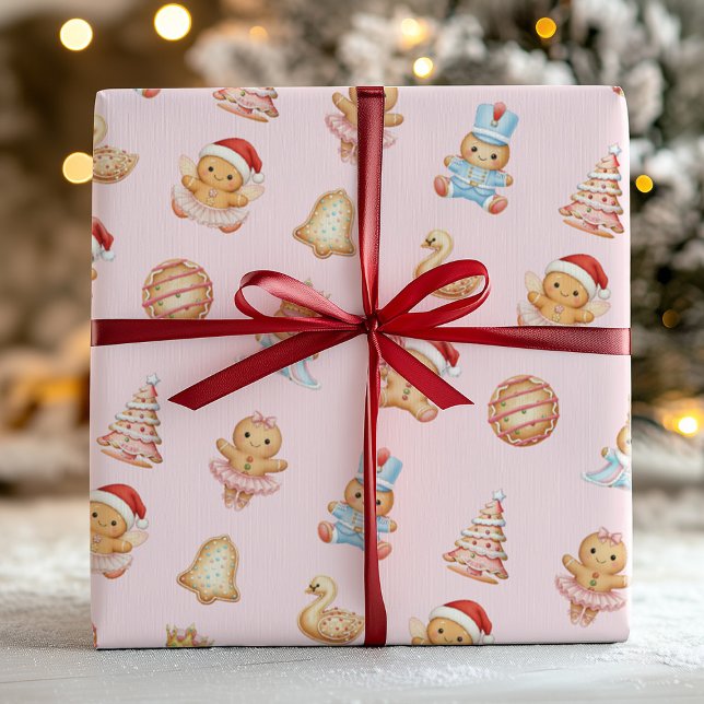 Papier Cadeau Gingerbread Nutcracker Wrapping Paper (Créateur téléchargé)