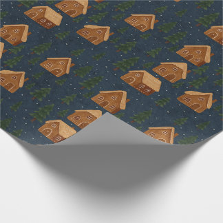 Papier Cadeau Gingerbread Village Wrapping Paper