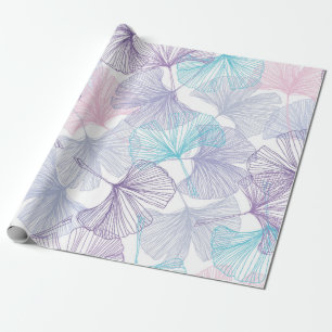 Papier Cadeau Gingko biloba motif arrière - plan sans soudure. V