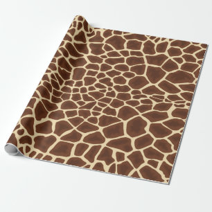 Papier Cadeau Girafe Taches Pression