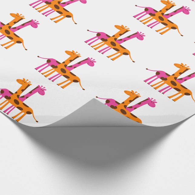 Papier Cadeau Giraffe de dessin (Coin)