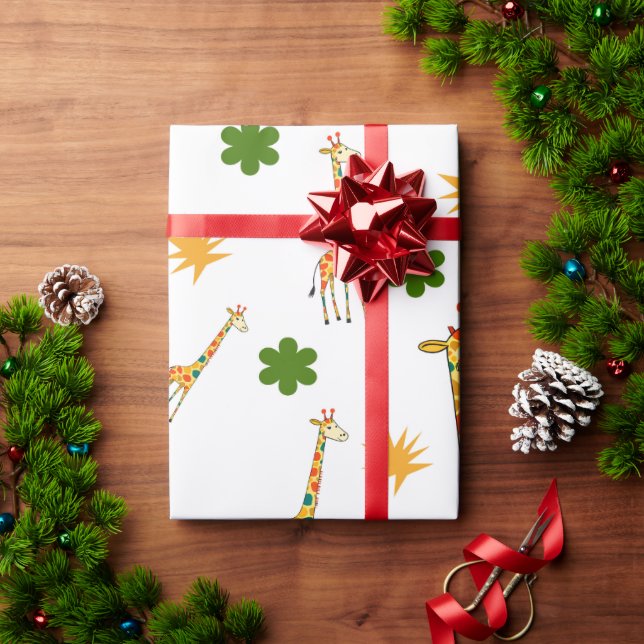 Papier Cadeau Giraffe Galore (Cadeau de vacances)