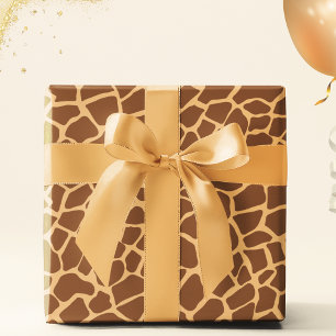 Papier Cadeau Giraffe Poster de animal Safari Vie sauvage