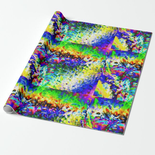 Papier Cadeau Glace colorée (Déroulé)