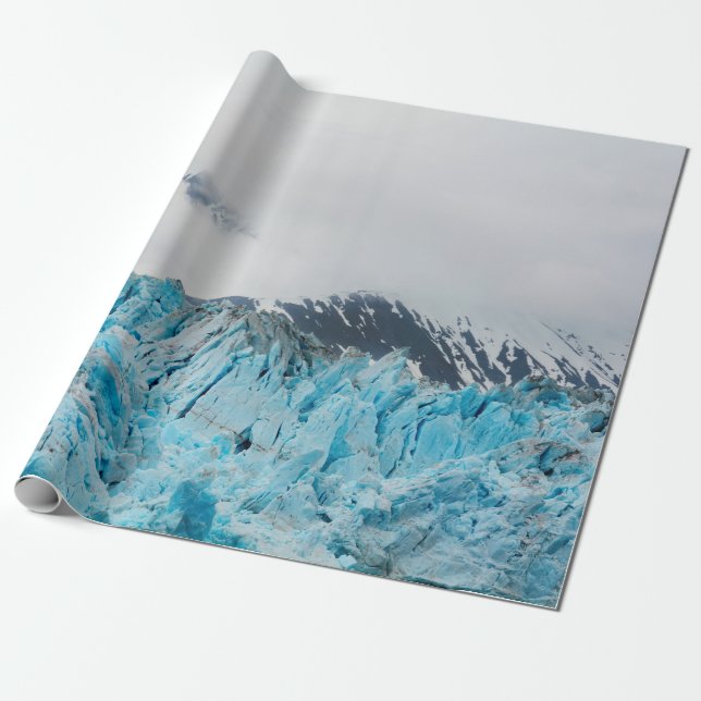 Papier Cadeau Glacier Hubbard d'un navire en Alaska (Déroulé)