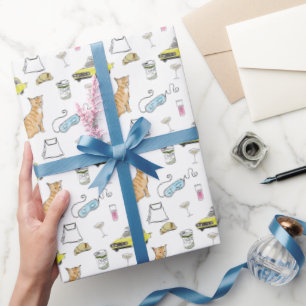 Papier Cadeau Glam 1960s Cocktail Party Whimsical Retro