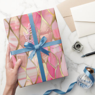 Papier Cadeau Glam Gold Glitzy rose