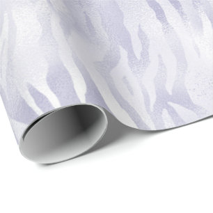 Papier Cadeau Glam Lavender Lilac Zebra Imprimer