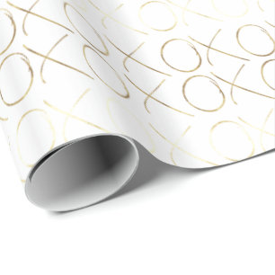 Papier Cadeau Glam Or XOXO