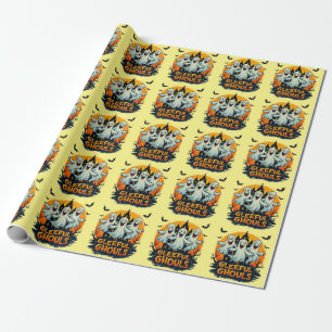Papier Cadeau Gleeful Ghouls Fun Halloween Ghost Artwork