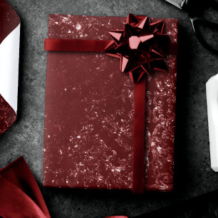 Papier Cadeau Glimmery Henna Grunge Rouge glamour de sang rich