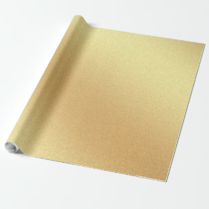 Papier Cadeau Glossy Faux Gold Parties scintillant Élégant moder
