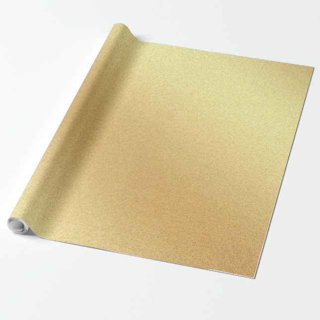 Papier Cadeau Glossy Faux Gold Parties scintillant Élégant moder (Déroulé)