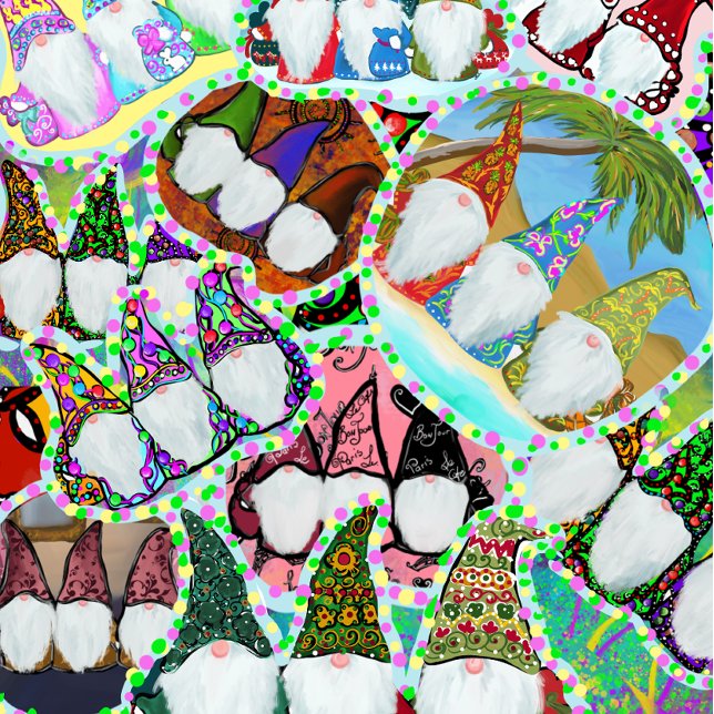 PAPIER CADEAU GNOME (Créateur téléchargé)