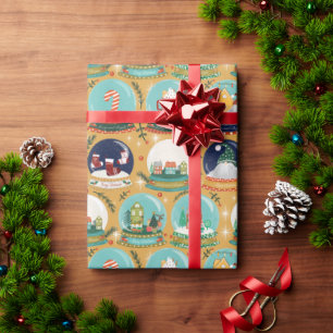 Papier Cadeau Gnome//Gingerbread House//