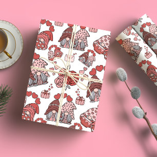 Papier Cadeau Gnome Love