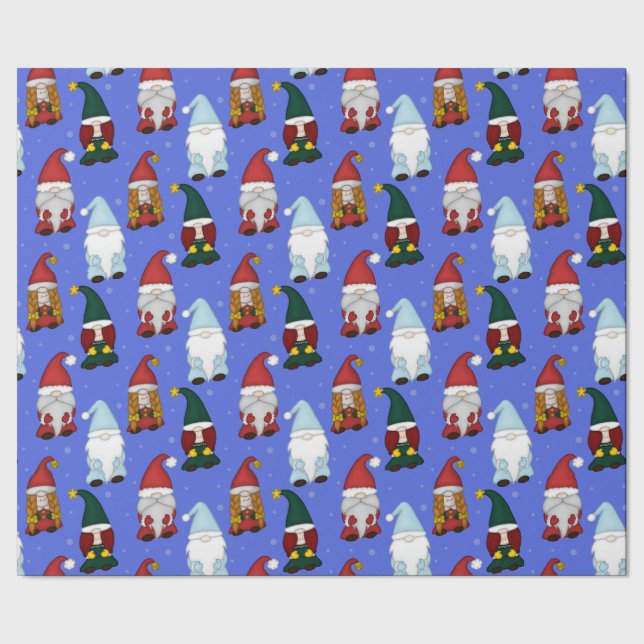Papier cadeau Gnomes Frileux (Moyen) (Couture)