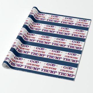 Papier Cadeau God Country Trump