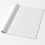 Papier cadeau Gold Sparkle Confetti<br><div class="desc">Papier d'enveloppement Confetti à étincelles d'or</div>