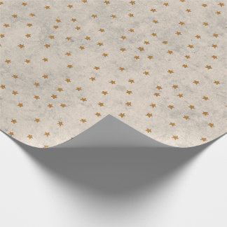 Papier Cadeau Gold Star Pattern Wrapping Paper