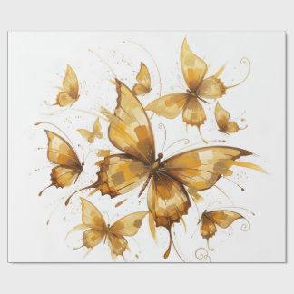 Papier Cadeau Golden Flight