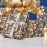 Papier Cadeau Golden Retriever with Christmas Bones in Jar<br><div class="desc">Un récupérateur d'or regarde avec nostalgie un bocal rempli de friandises,  orné d'un arc rouge festif et d'une étiquette Joyeux Noël</div>