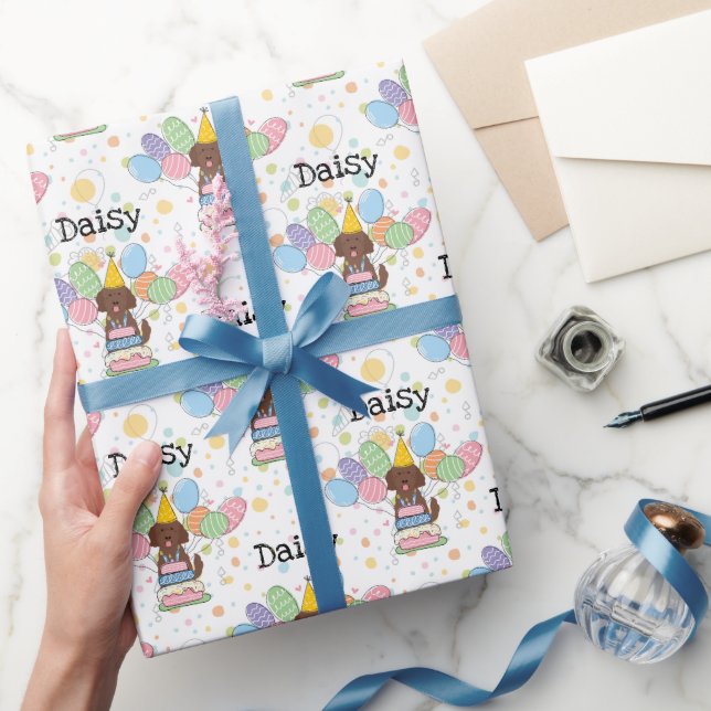 Papier Cadeau Goldendoodle Chien Anniversaire (Cadeaux)