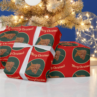 Papier Cadeau Goldie Golden Doodle