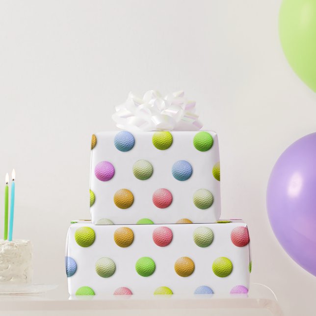 Papier Cadeau Golf (Cadeaux de fête)