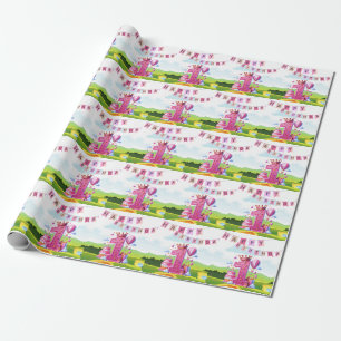 Papier Cadeau Golf 1er anniversaire golfeur d'un an