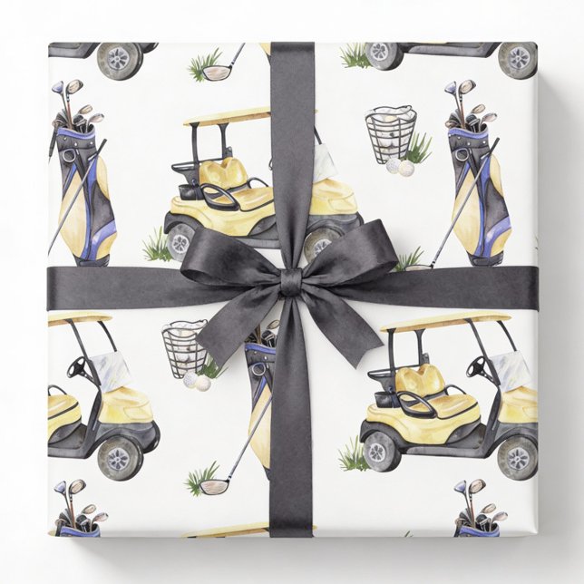 Papier Cadeau Golf Anniversaire (Créateur téléchargé)