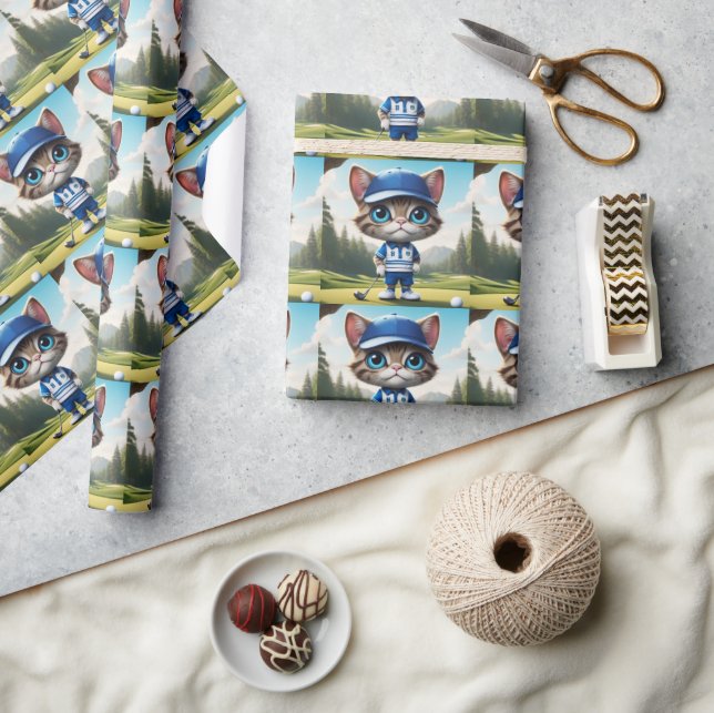 Papier Cadeau Golf Cat (Artisanat)