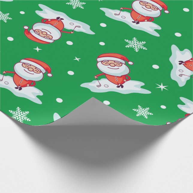 Papier Cadeau Golf Père Noël (Coin)