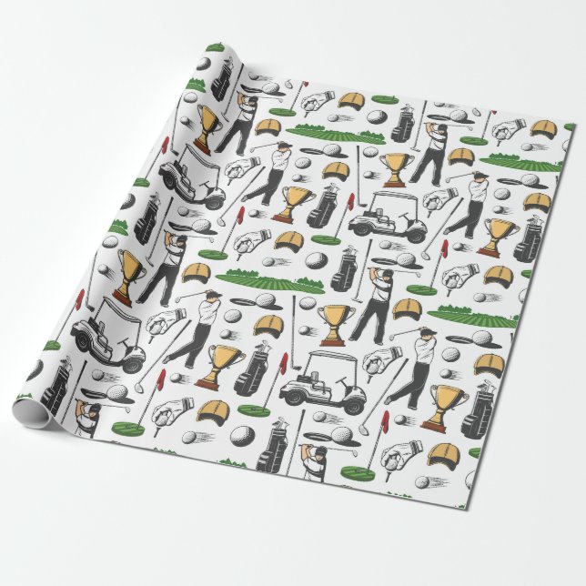 Papier Cadeau Golfers (Déroulé)