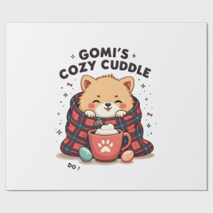 Papier Cadeau Gomis Conception de couverture de chien vintage Co