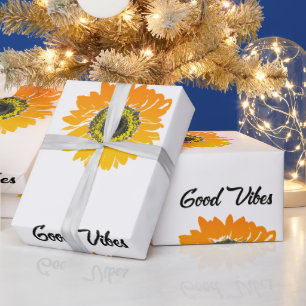 Papier Cadeau Good Vibes Sunflower