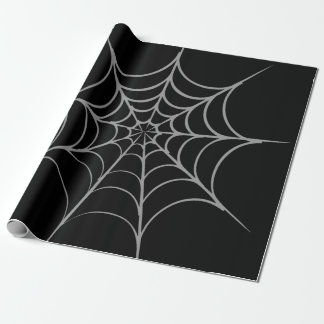 Papier Cadeau Gothic Halloween Spider Web Wrapping Paper
