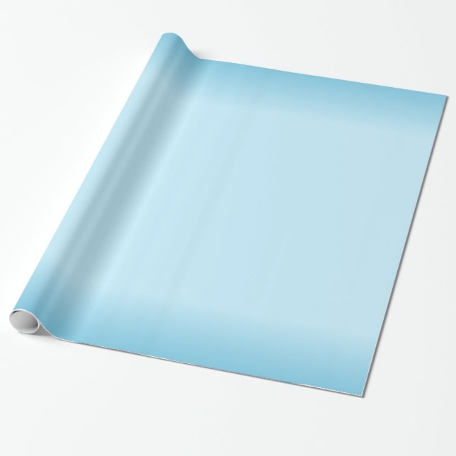 Papier Cadeau Gradient bleu-clair (Déroulé)