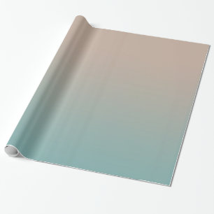 Papier Cadeau Gradient de pêche d'Aqua