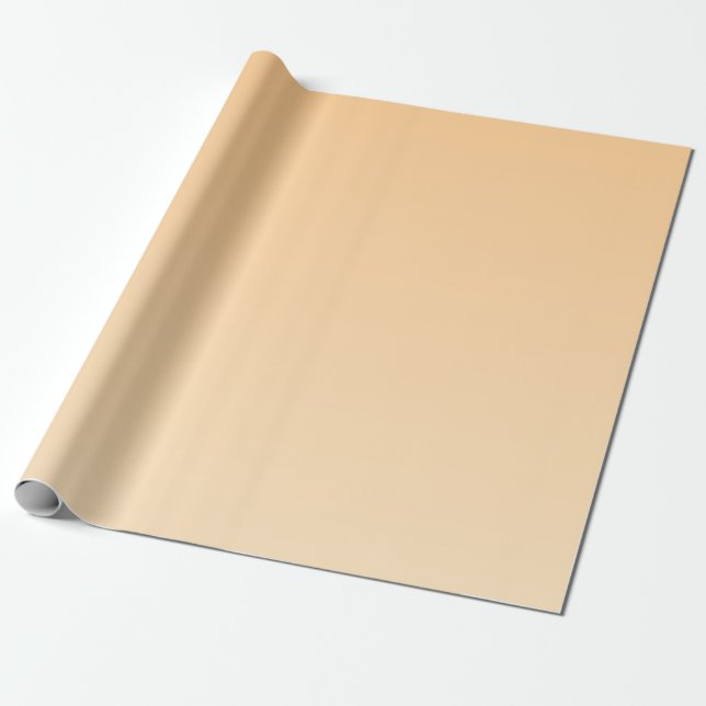 Papier Cadeau Gradient jaune clair et orange (Déroulé)