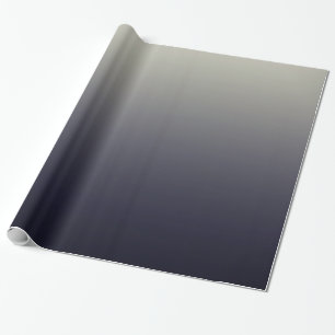 Papier Cadeau Gradient noir à la mode d'Ombre