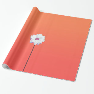 Papier Cadeau Gradient orange de coucher du soleil estival et