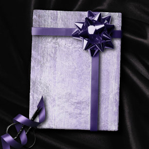 Papier Cadeau Grain de bois rustique   Dusty Lavender Purple Pla